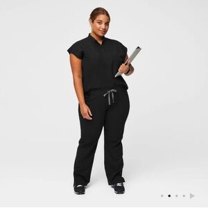 Figs Black Kade Cargo Scrub Pants Sz 3X